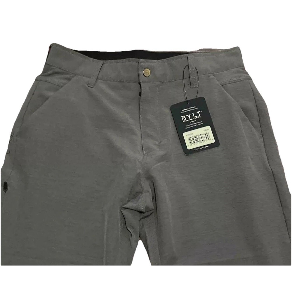 NWT BYLT Premium Basics Kinetic Pant Gray Size 30x31 Performance Golf Pants - Picture 2 of 6